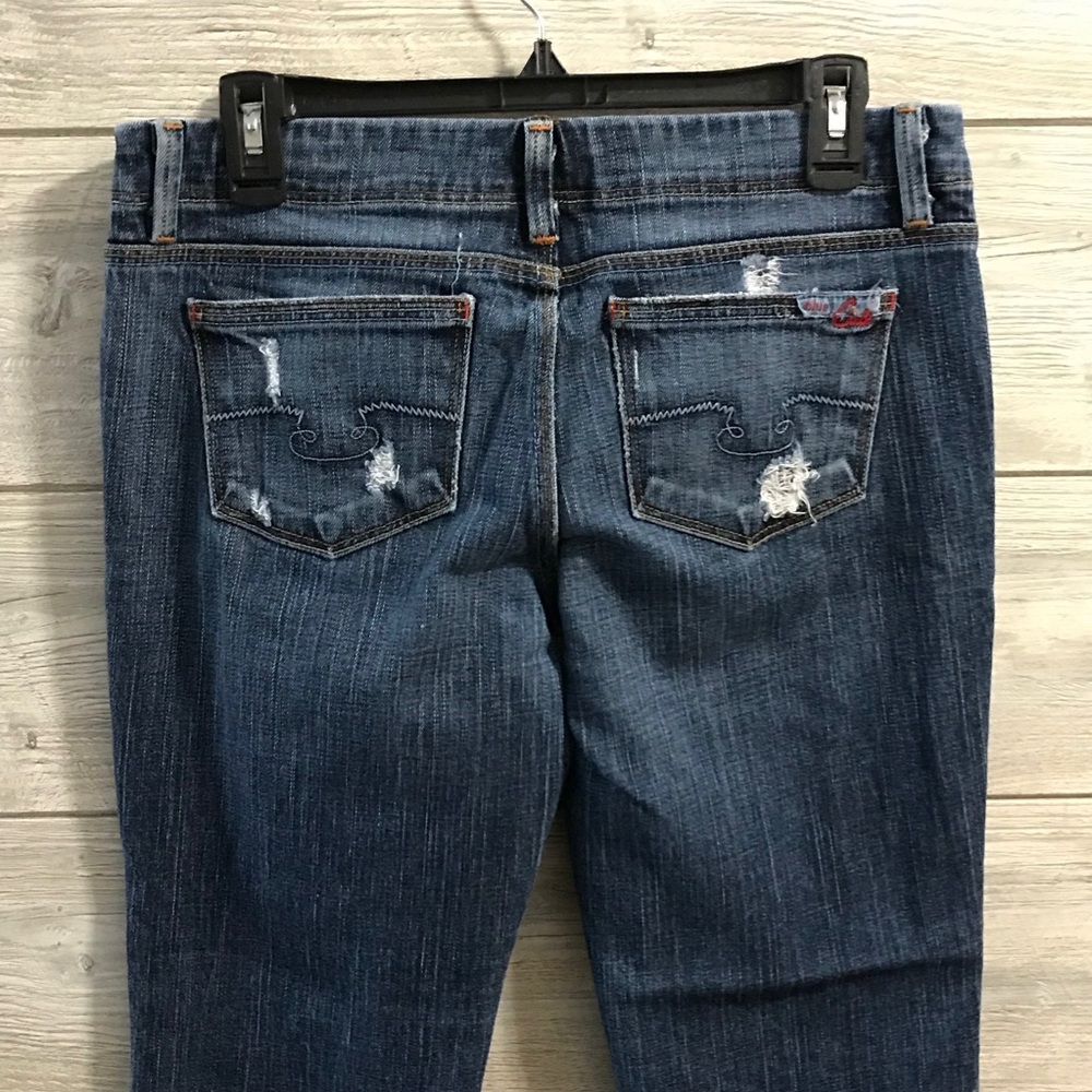 Women's Blue Cult Capri Jeans - Picture 2 of 8